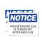 Signmission Please Ensure Gas Is Turned Off After Each Use OSHA Notice Sign, Plastic, 10in W x 7in L, 2PK OS-2PACK-NS-P-710-L-17443 - alternate 1
